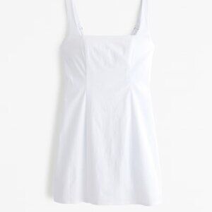 Stretch Squareneck Mini Dress